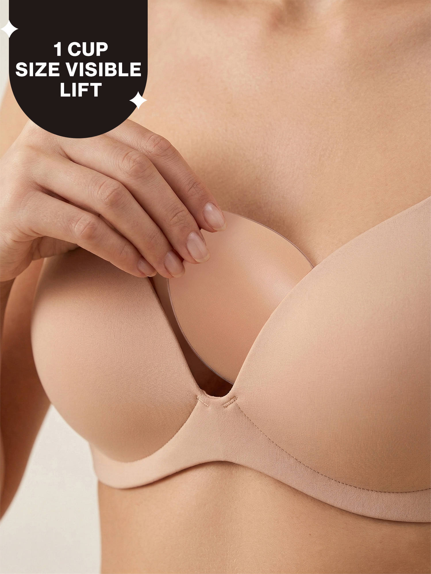 NYKD By Nykaa Push Up Inserts - Nude (Free Size)-NYA006