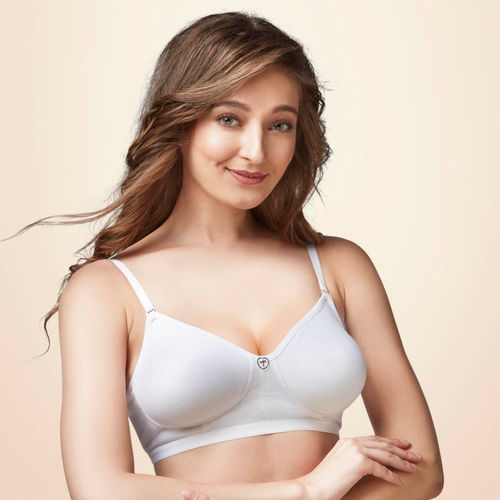 Buy Trylo Paresha Stp Women Non Wired Soft Full Cup Bra - White Online