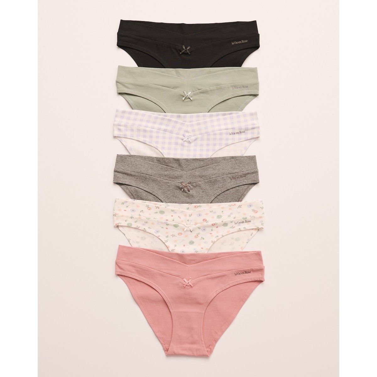 Buy La Vie En Rose Cotton Be Comfy Bikini - Multi-Color (Pack of 6