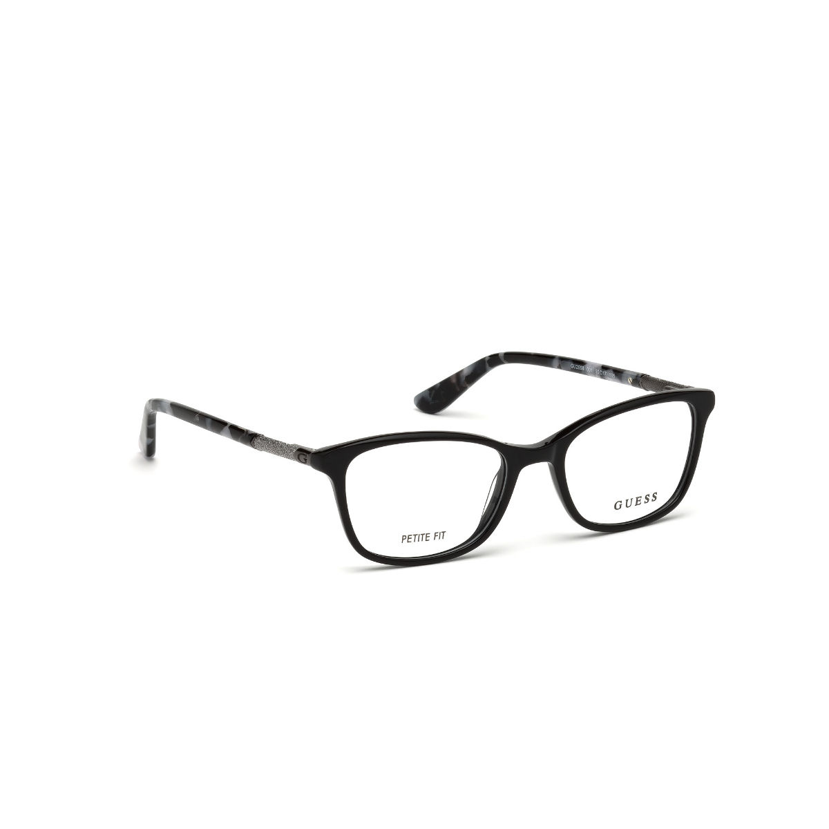 Buy Guess Rectangular Black Eyeglasses Gu2658 50 001 Online 1530