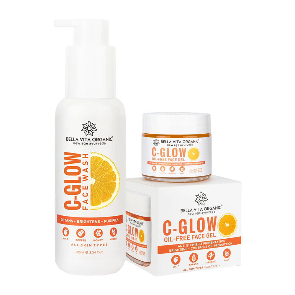 Bella Vita Organic Vitamin C Essential Oil Free Skincare Duo Face Wash + Face Gel Buy Bella
