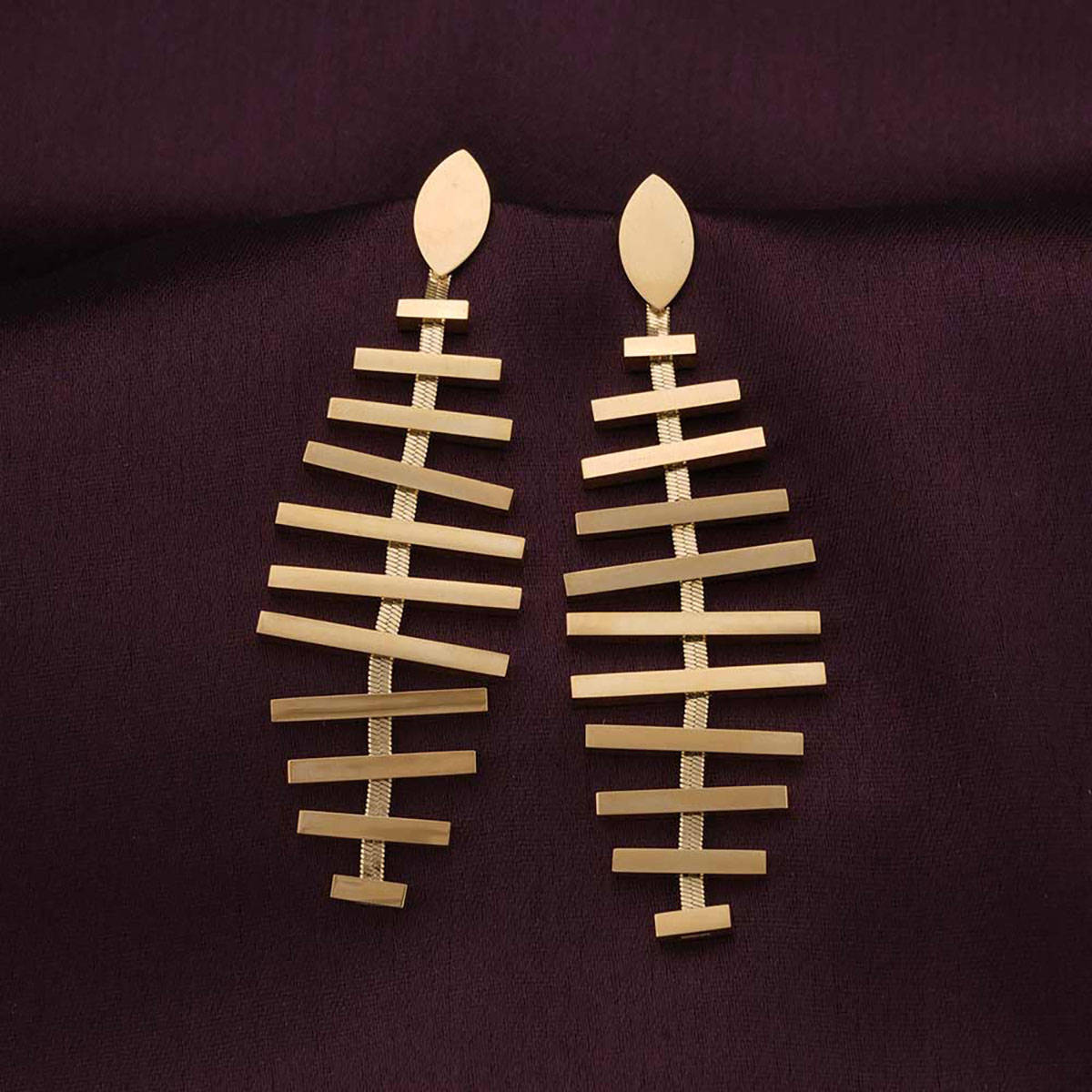 Palmonas Women Stacked Bar Drop Earrings