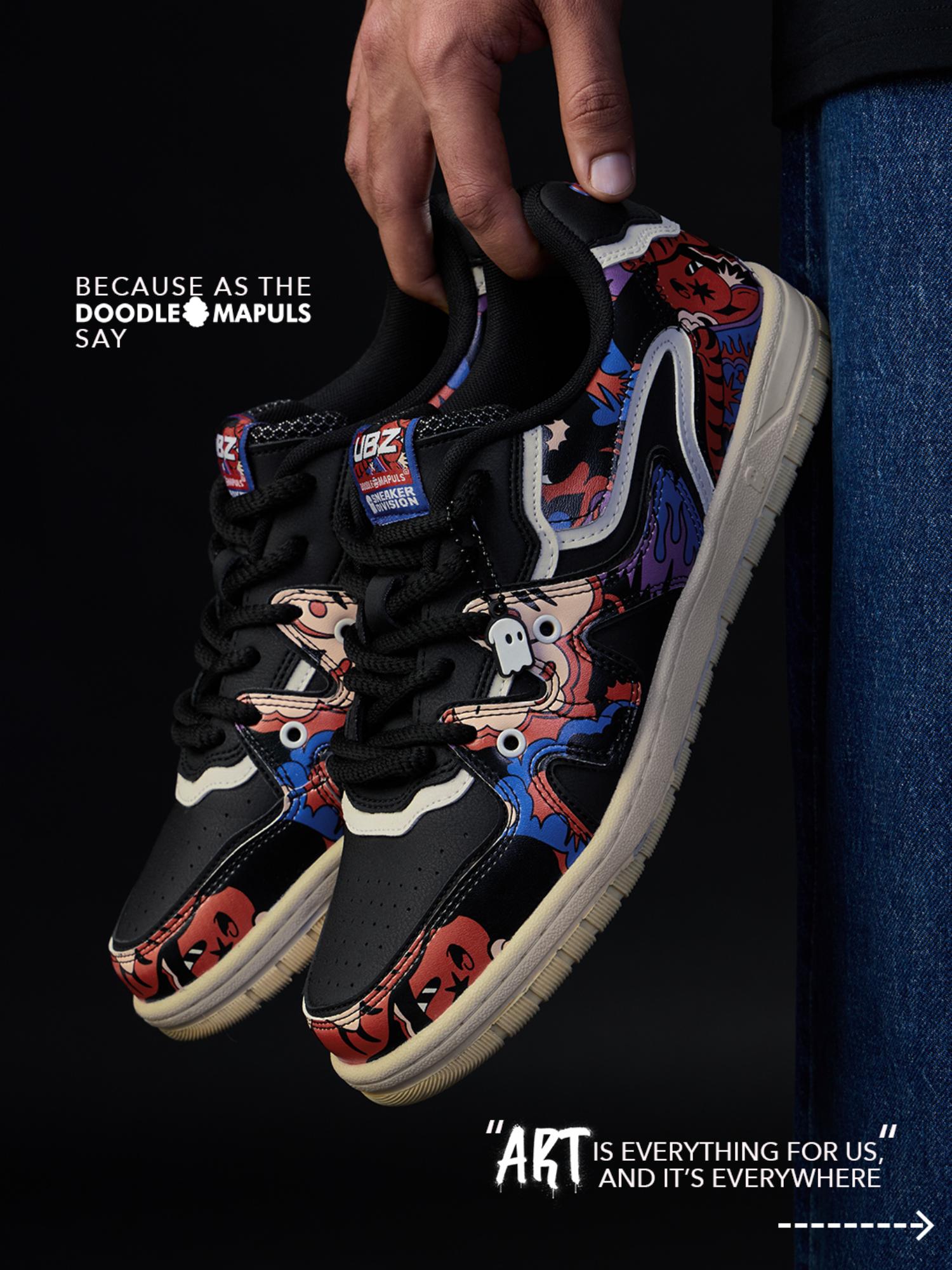 Buy The Souled Store UBZ x Doodle Mapuls Men Multi-Color Low Top