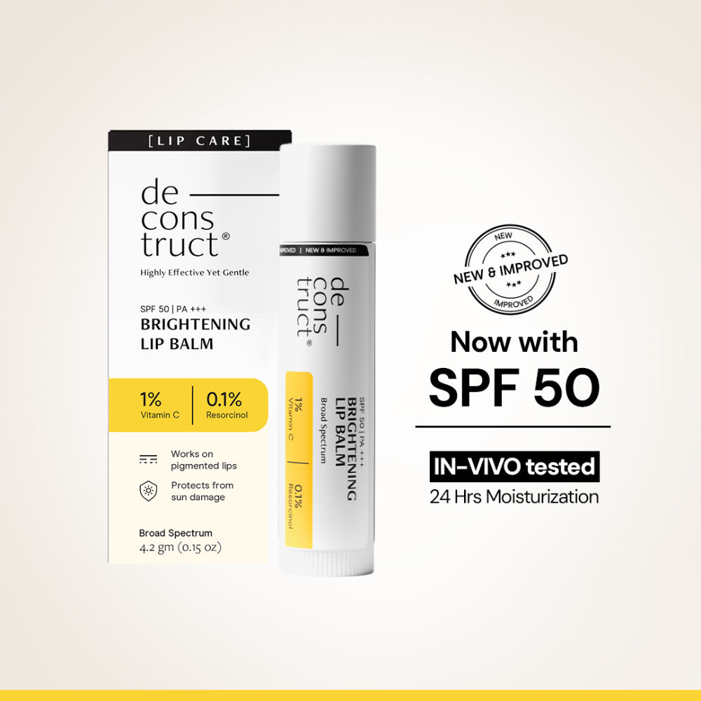 Deconstruct Brightening Lip Balm SPF 50, Moisturizes & Brightens Lips