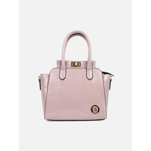 Buy Carlton London Croc Lilac Women Handbag (M) Online
