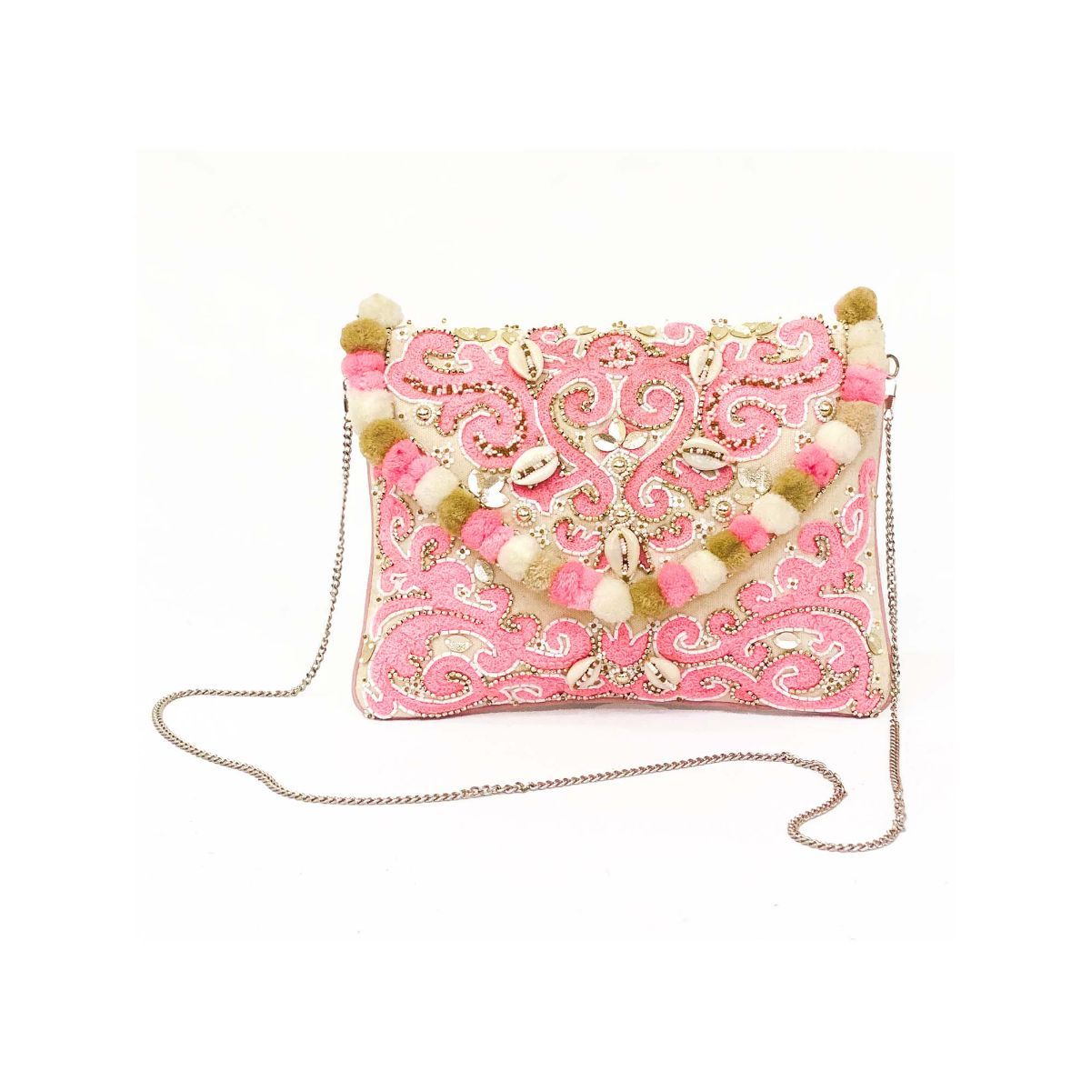 ETCETERA Women Pink Textured Velvet Sling Bag (Pink) At Nykaa, Best Beauty Products Online