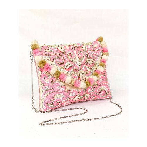 ETCETERA Women Pink Textured Velvet Sling Bag (Pink) At Nykaa, Best Beauty Products Online