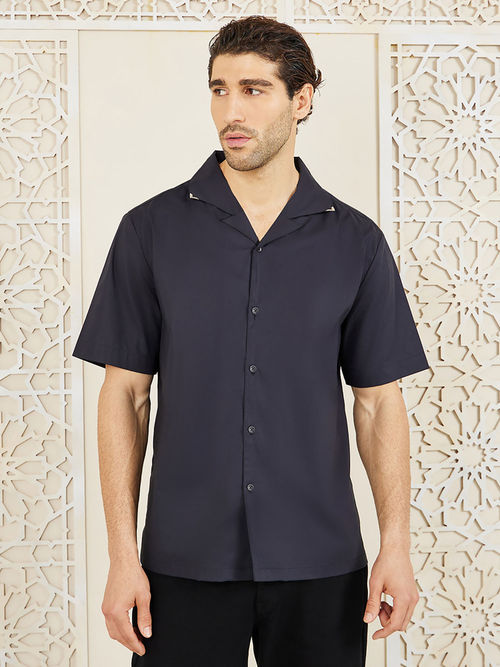 princess polly baby blue dress Black Jaxon Slim Dress Shirt | Men's Tops