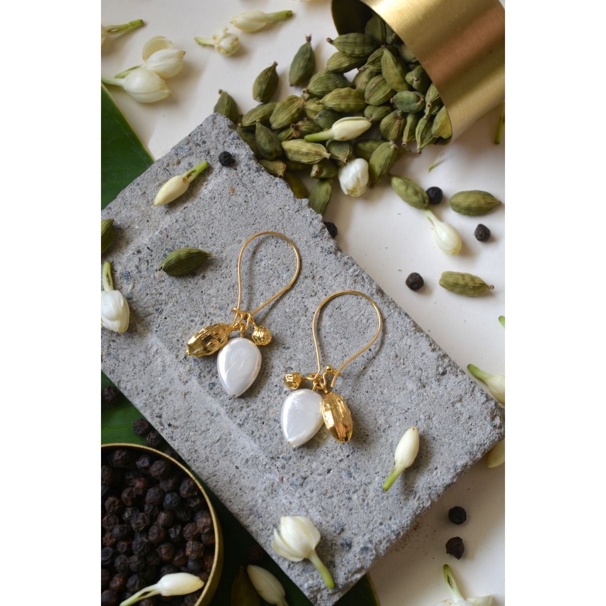 3MM White Pearl 24K Pure Gold Plated Ear Studs For Kids  Amazonin Fashion