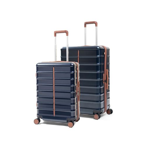 Assembly Premium Hard-Sided Medium Large Check-In Trolley Bag Set Of  2-Navy Blue - Main Image
