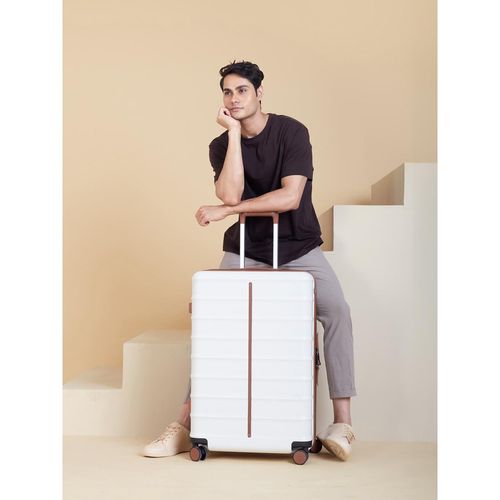 Assembly Premium Polycarbonate Large Check-In Luggage Bag (73Cm) with Tsa  Lock-White