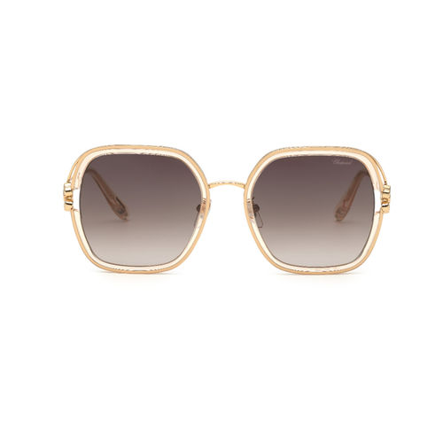 Chopard Gold 100% Uv Protected Gradient Lens Sunglasses for Women  (Schg32S57838Sg) (57)