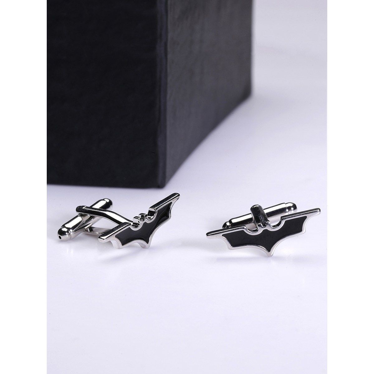 Yellow Chimes Black And SilverToned Quirky Cufflinks Buy Yellow