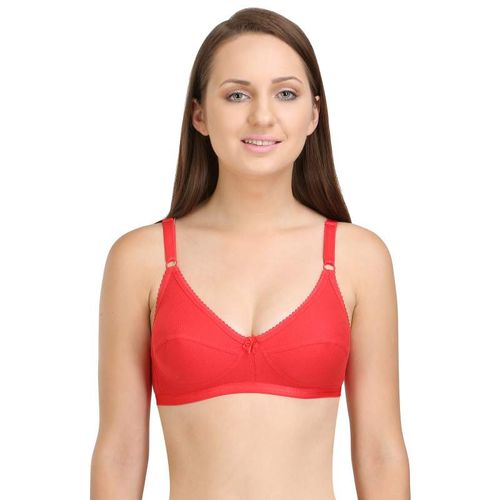 Bodycare Perfect Coverage Bra In Red-Black-Wine Color - Pack Of 3 (38B)