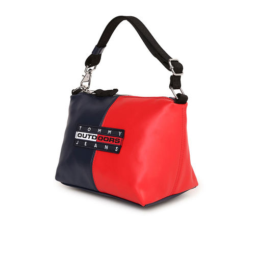Buy Tommy Hilfiger Women Navy Blue Red Colorblock Shoulder Bag