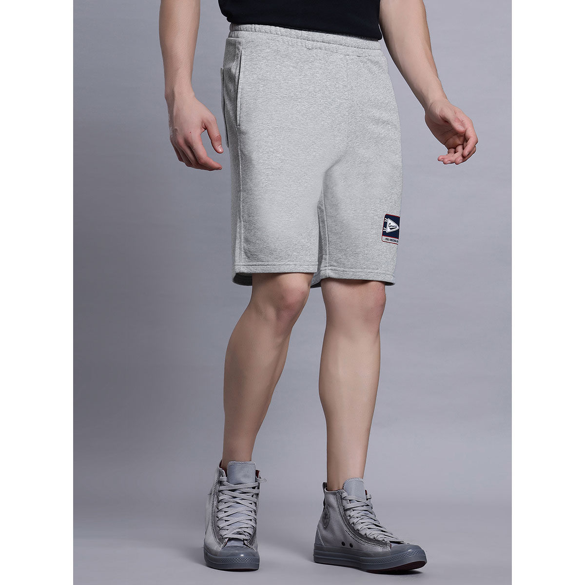 Mens grey converse shorts best sale