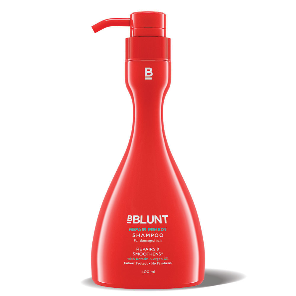 BBLUNT Repair Remedy Shampoo for Damaged Hair with Keratin, Argan Oil, No Parabens