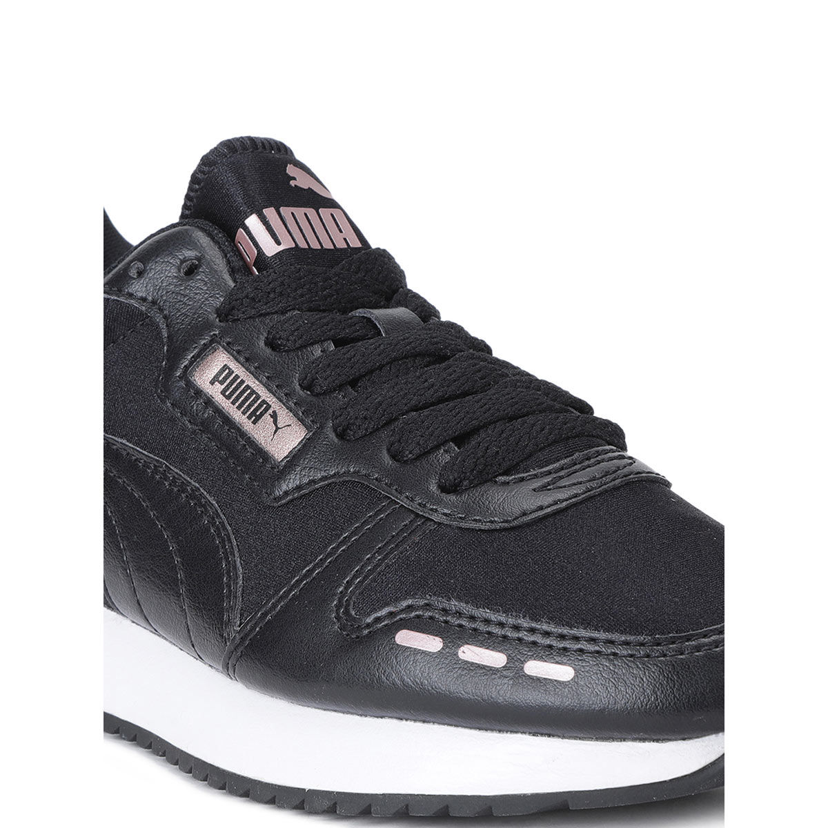 Buy Puma R78 Metallic Women Black Sneakers Online 