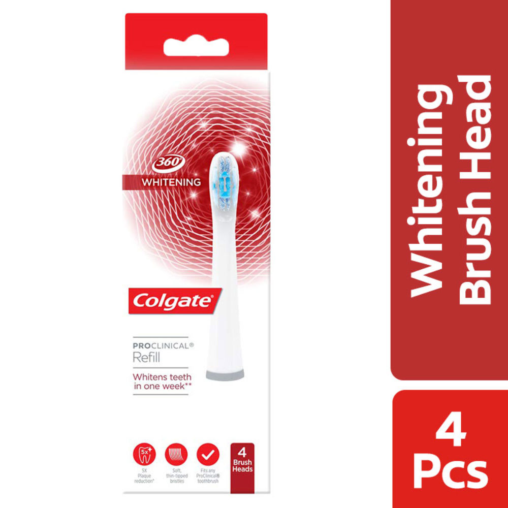 Colgate Whitening Brush Head for Colgate PROCLINICAL Toothbrushes-4 Pc