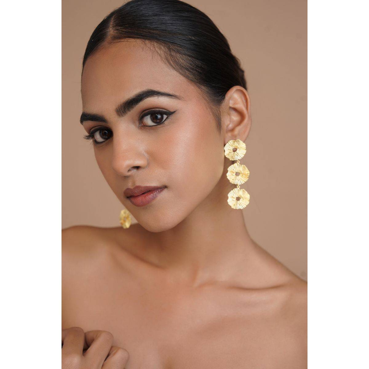 Royal Pitarah Golden Eclipse Statement Dangler