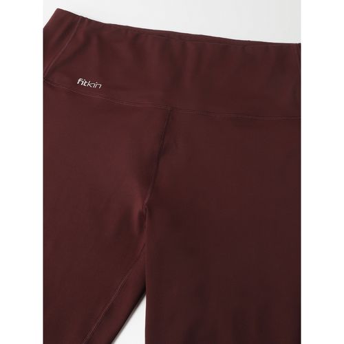Buy Fitkin Plus Size Active Track Gym Bootcut Flare Chocolate Brown Pants  Online