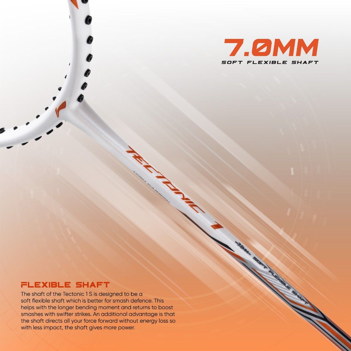 Foil イチョリッド　1枚 Li Ning Tectonic1 4U Badminton Racket, Balance: Head Heavy