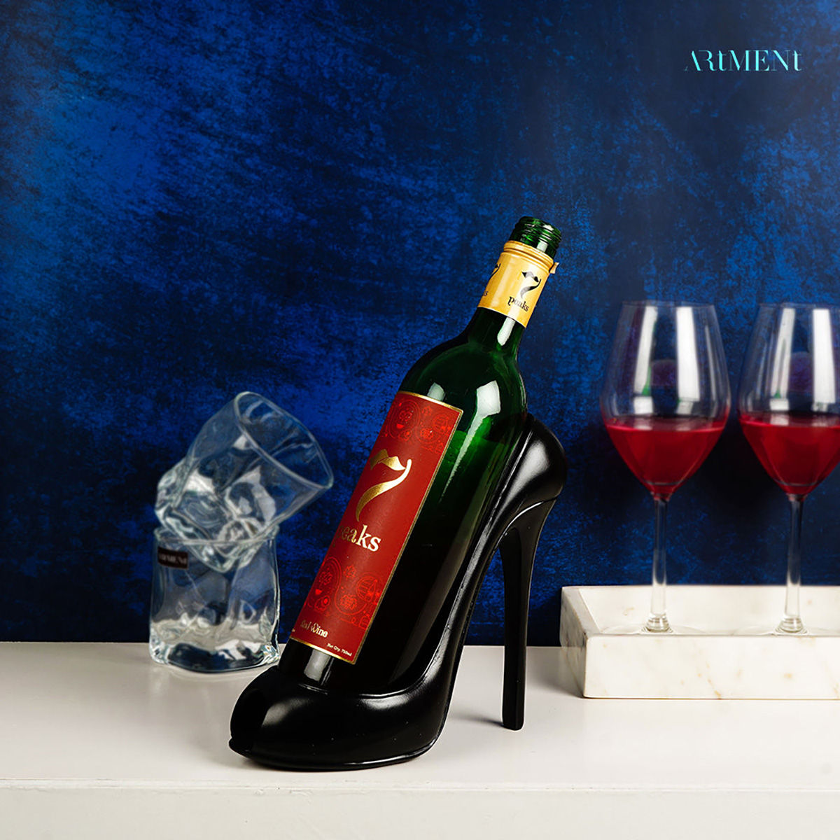 The Artment Minimalist Black Stiletto Wine Bottle Holder Buy The