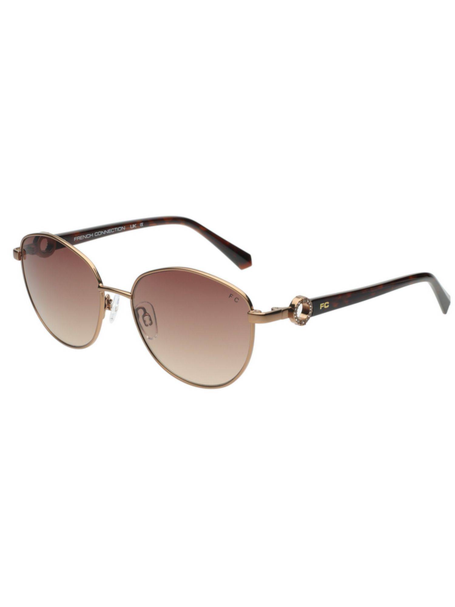 Buy French Connection Smoke Brown Lens Round Sunglasses With UV ...