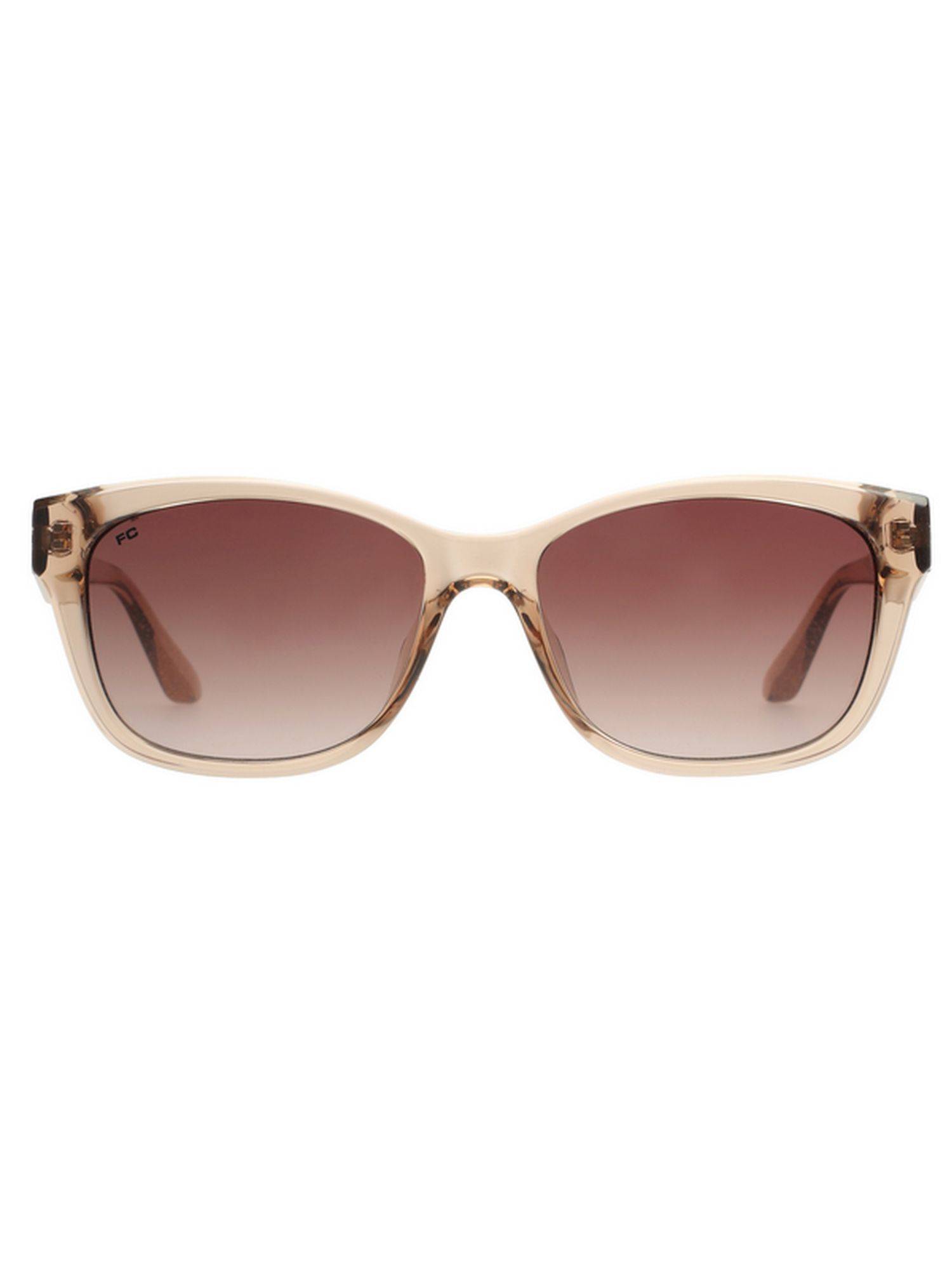 French Connection Smoke Brown Lens Wayfarer Sunglasses With UV Protection (FC 7690 C3 54 S) (54)