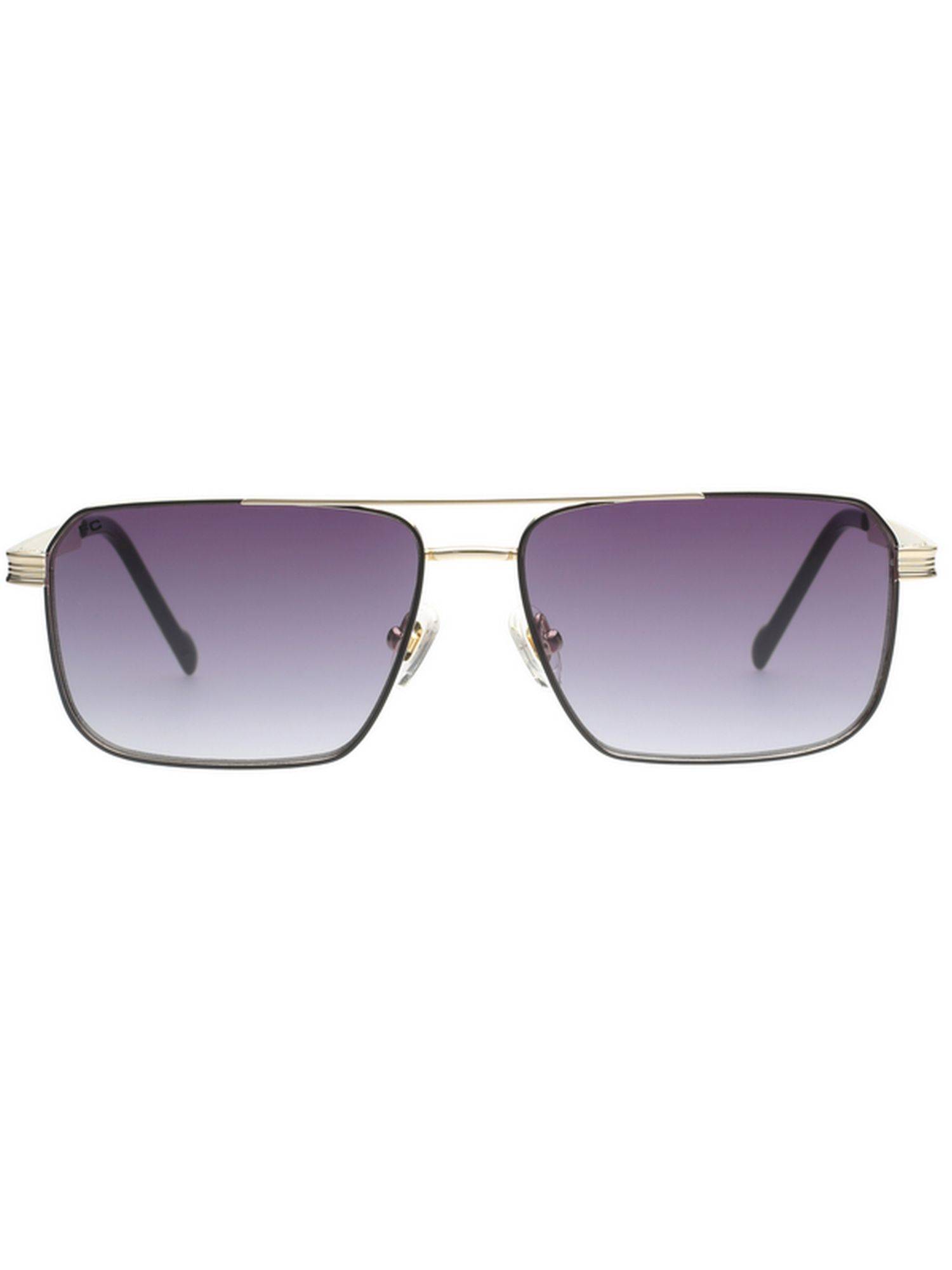 French Connection Smoke Grey Lens Square Sunglasses With UV Protection (FC 7696 C3 58 S) (58)