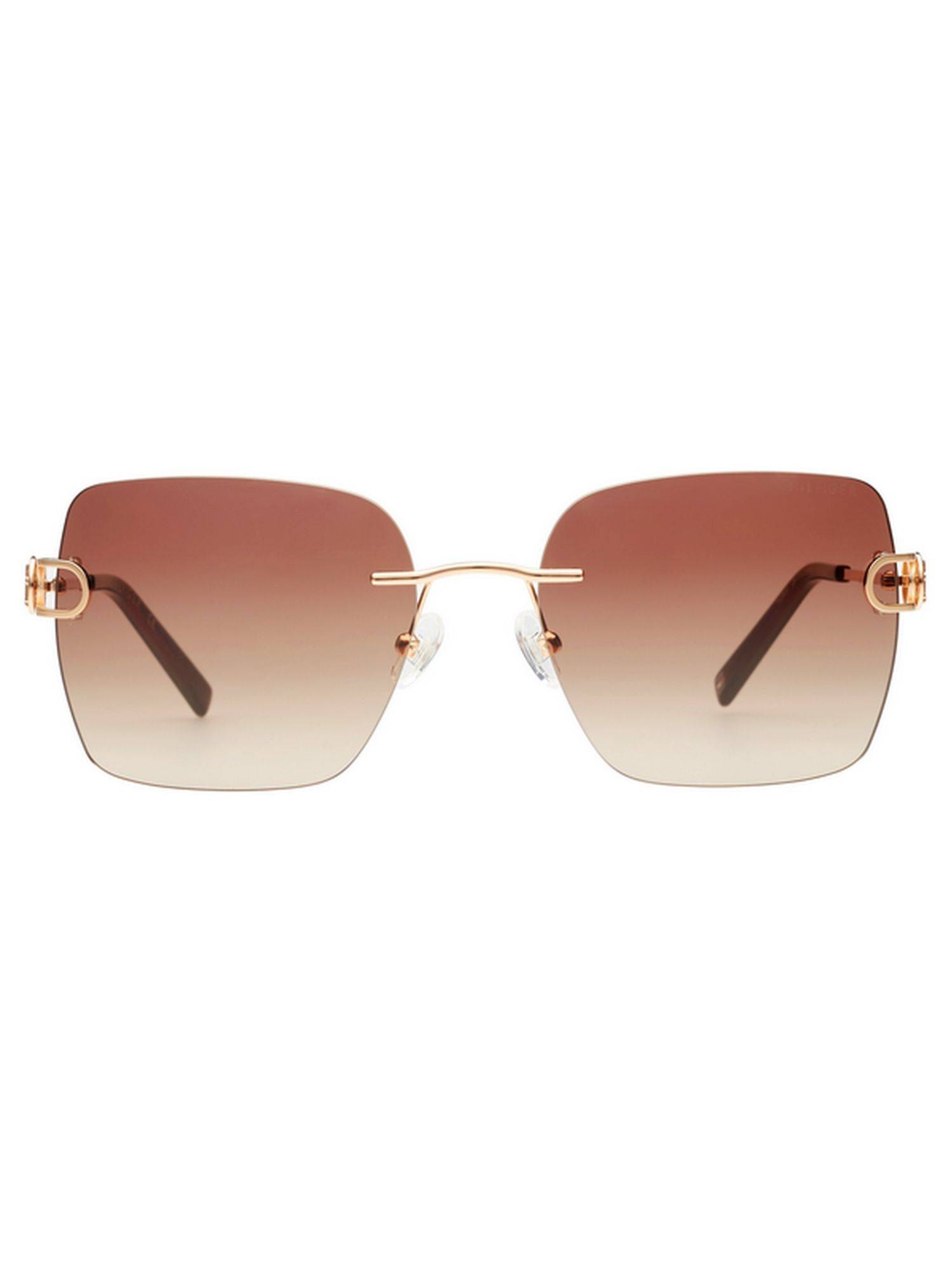 Tommy Hilfiger Dark Smoke Brown Lens Sunglasses With UV Protection (TH 2668 C4 Rogdrebr-34 56) (56)