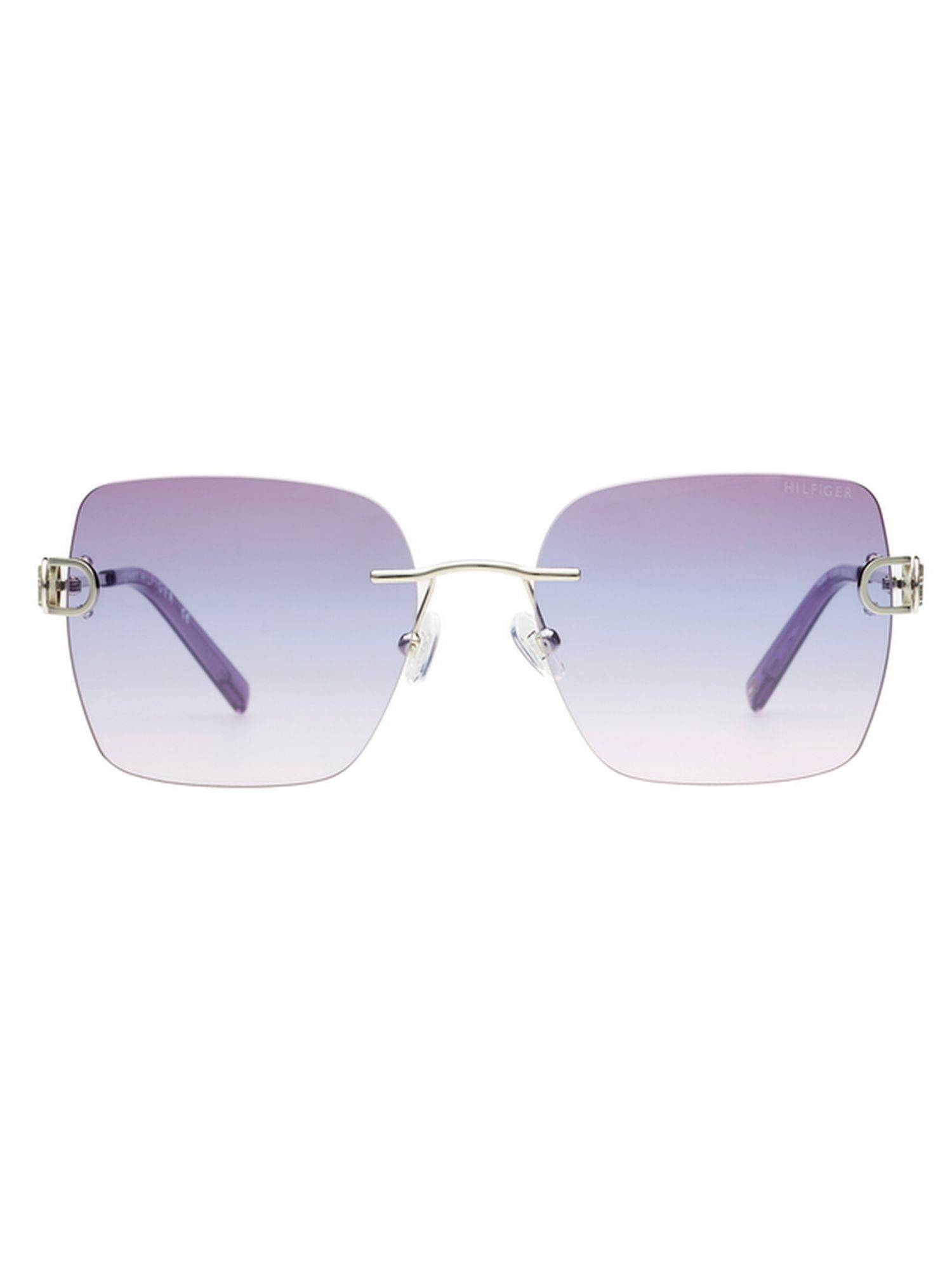 Tommy Hilfiger Purplish Pink Lens Square Sunglasses With UV Protection (TH 2668 C5 Sipur 56) (56)