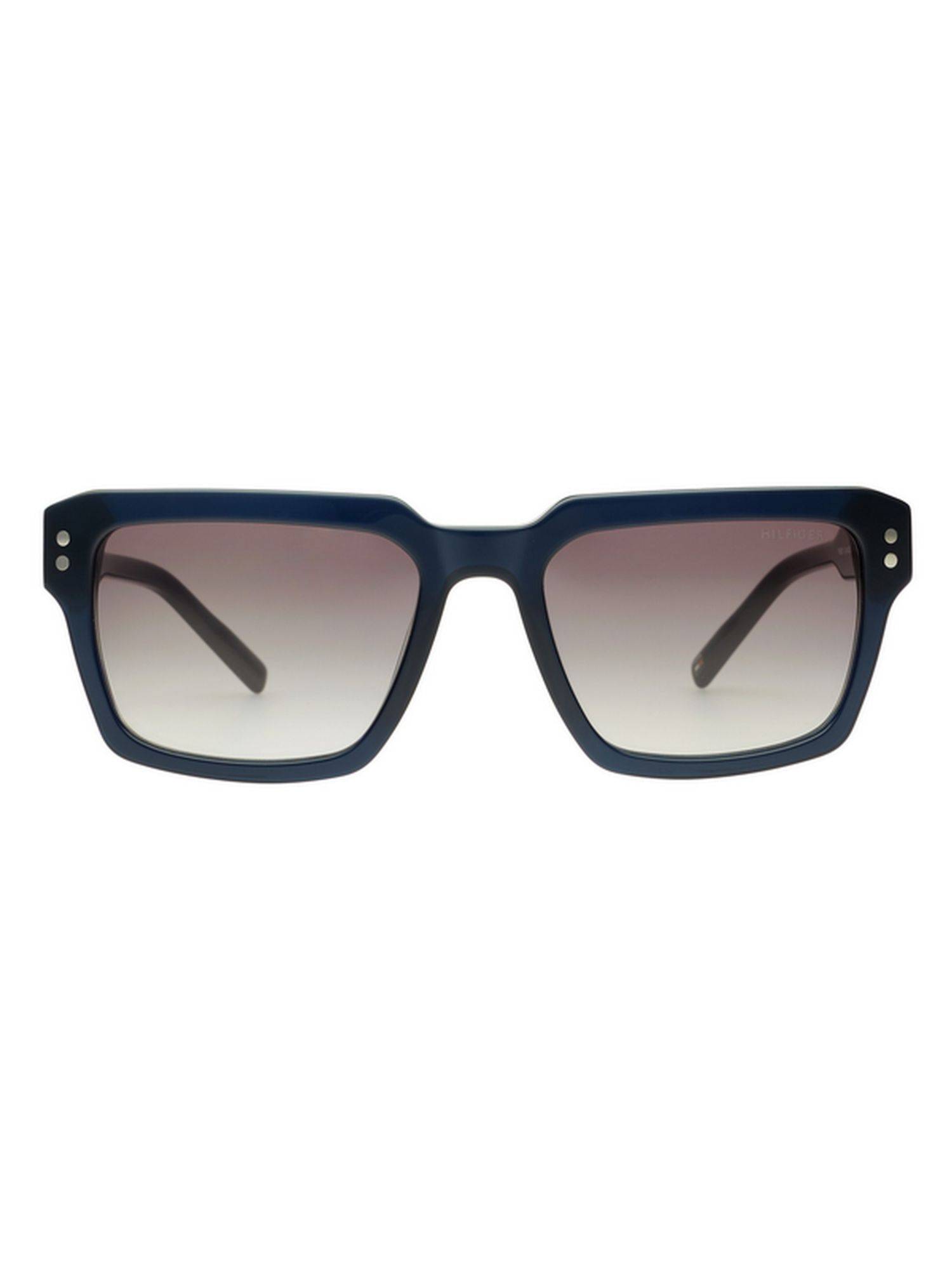 Tommy Hilfiger Smoke Grey Lens Square Sunglasses With UV Protection (TH 8008 C4 Navsigr-35 54) (54)