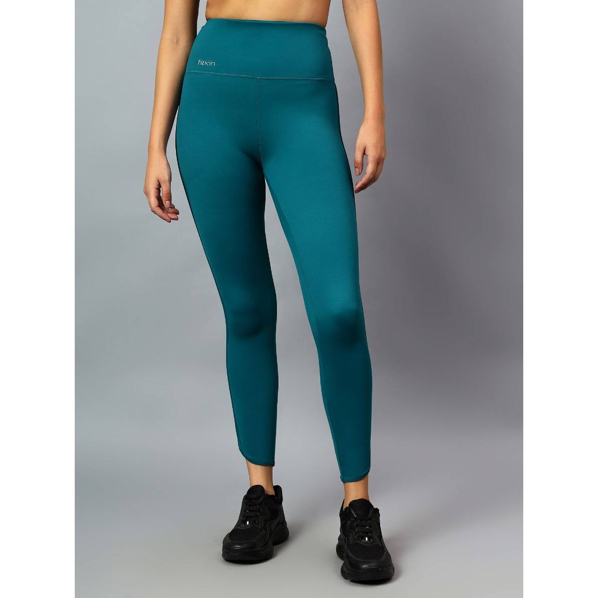 Buy Fitkin Womens Wine Dolphin Curve Sculpt Tights Online