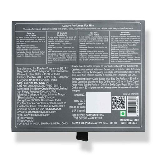 Buy Body Cupid Luxury Perfume Gift Set For Men Online