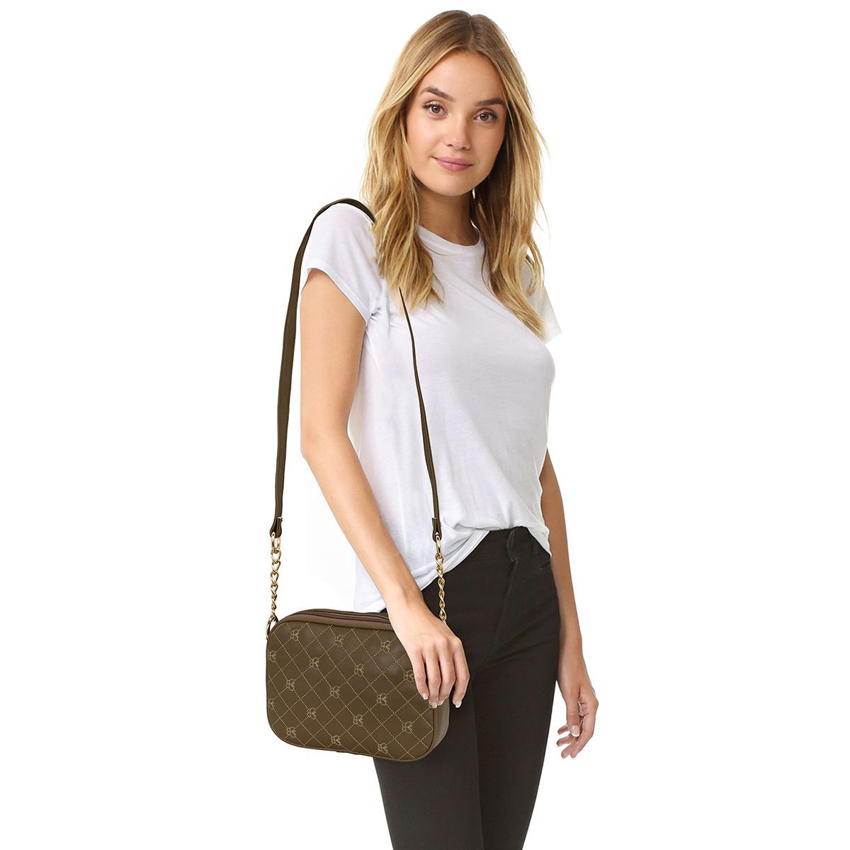 KLEIO Women's Pebble Textured Crossbody Bag – Red Faux Leather Handbag With Multiple Pockets - View #4