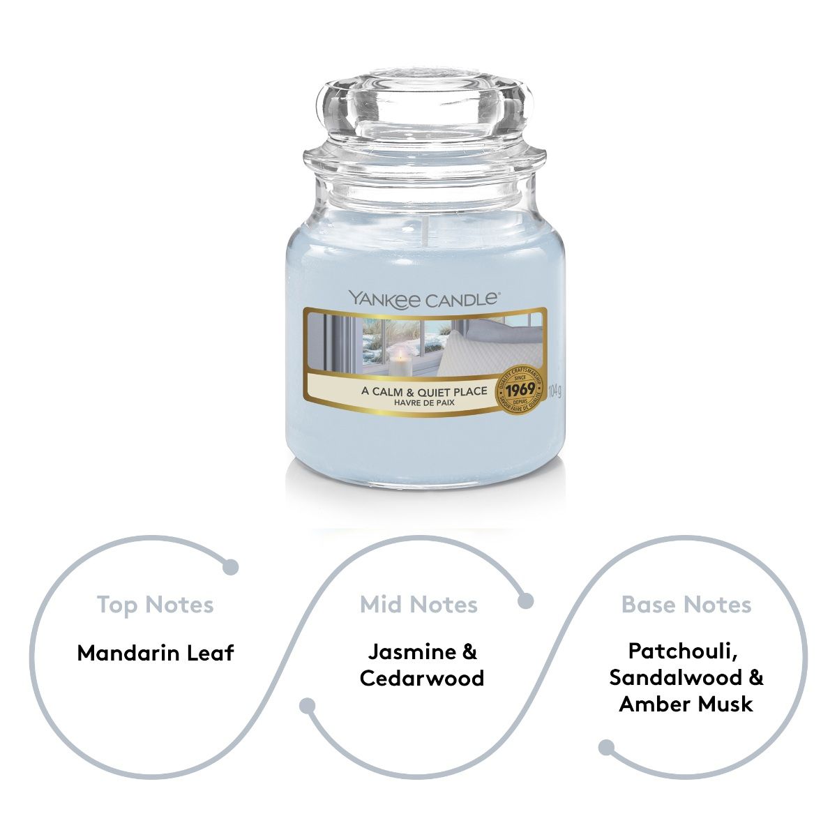 Yankee Candle Original Small Jar Scented Candle Calm & Quiet Place