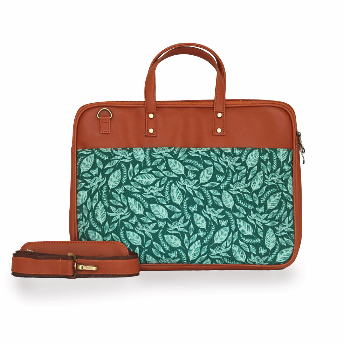 Strokes by Namrata Mehta Forest Greens Womens Compact Laptop Bag Buy
