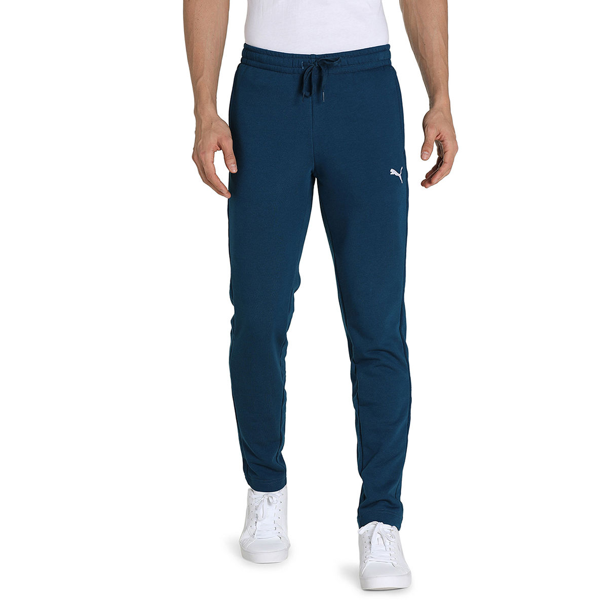 Puma ZIPPERED TERRY Mens Blue Casual Track Pant (XS)