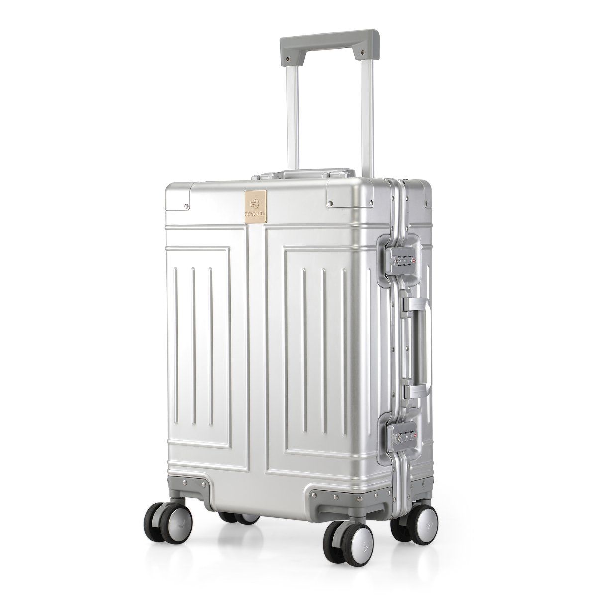 Buy Perquisite Aluminium Trolly Silver Hard Luggage Bag Online