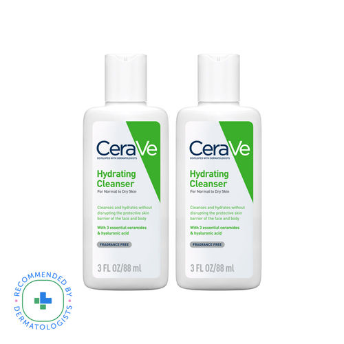 CeraVe Hydrating Cleanser Non-Foaming Face Wash for Dry Skin with Ceramides & Hyaluronic Acid