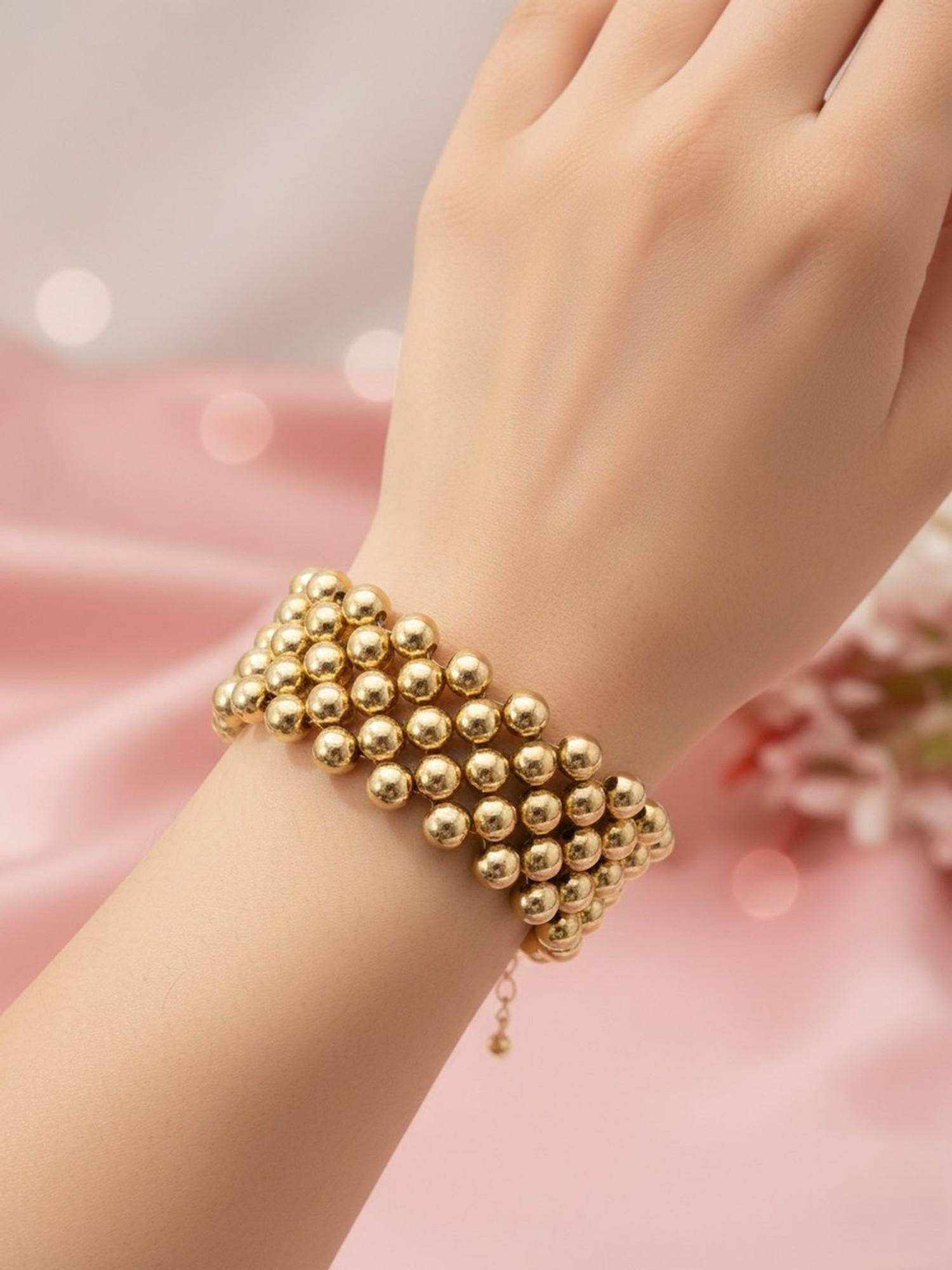 SUGARFRILL 18K Gold Plated Tarnish Free Waterproof Multi Charm Boho Chic Bracelet