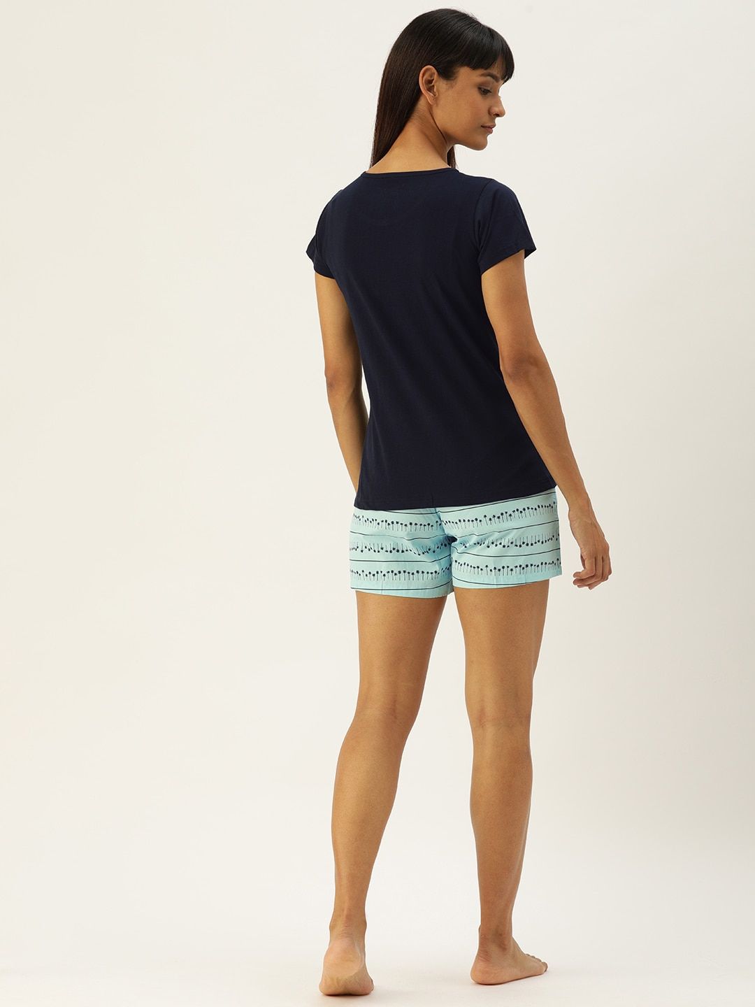 Clt.s Women Tshirt & Shorts Blue Buy Clt.s Women Tshirt & Shorts
