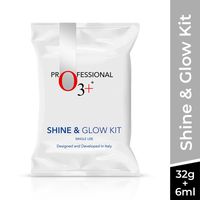 O3+ Shine & Glow Facial Kit for Instant Glowing Skin | Unisex Facial Kit for All Skin Types