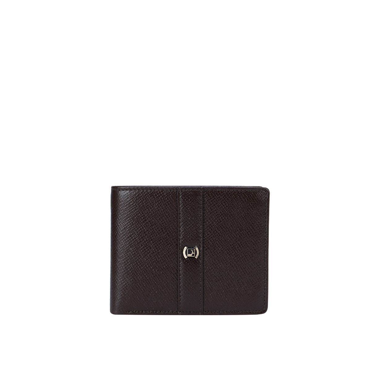 Black Franzy Men's Bifold Wallet With Flap