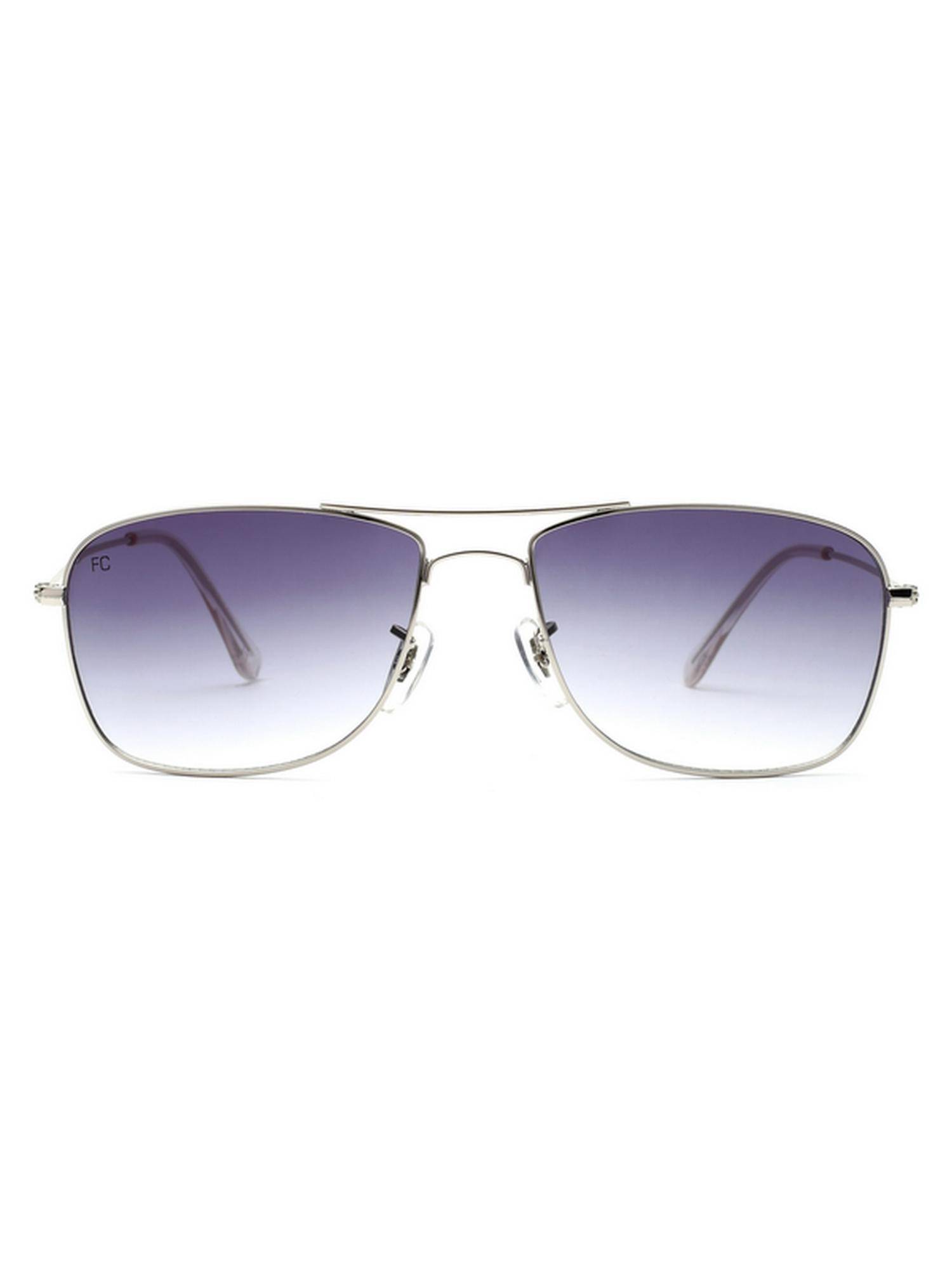 French Connection Men UV Protected Square Grey Lens Gradient Sunglasses (58)