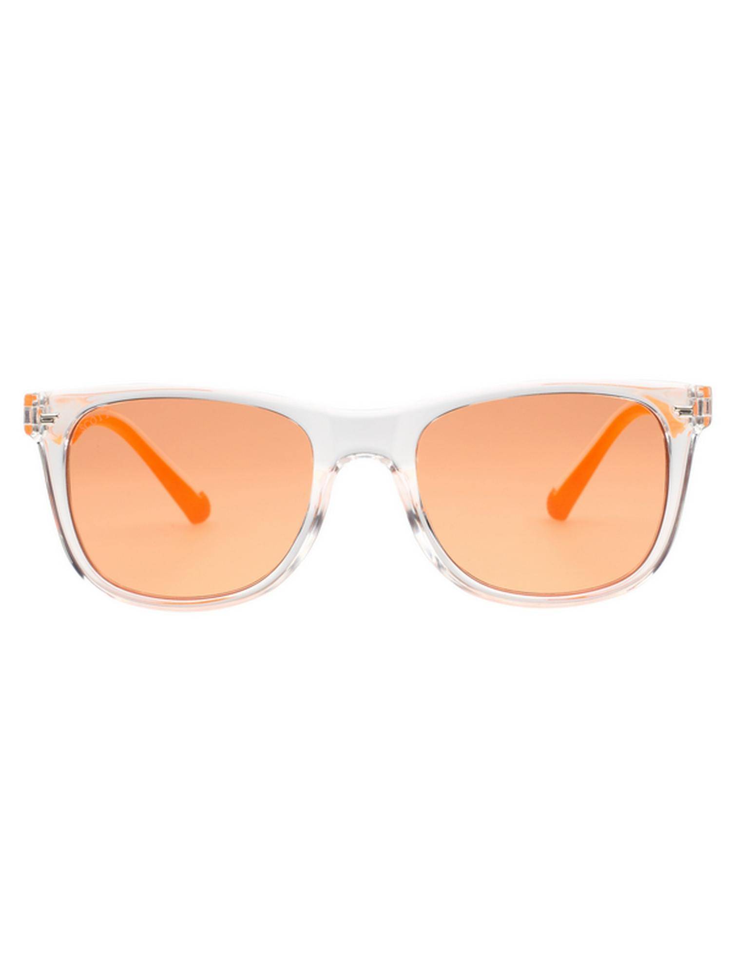 Scott Sunglasses Unisex UV Protected Square Orange Lens Sunglasses (54)