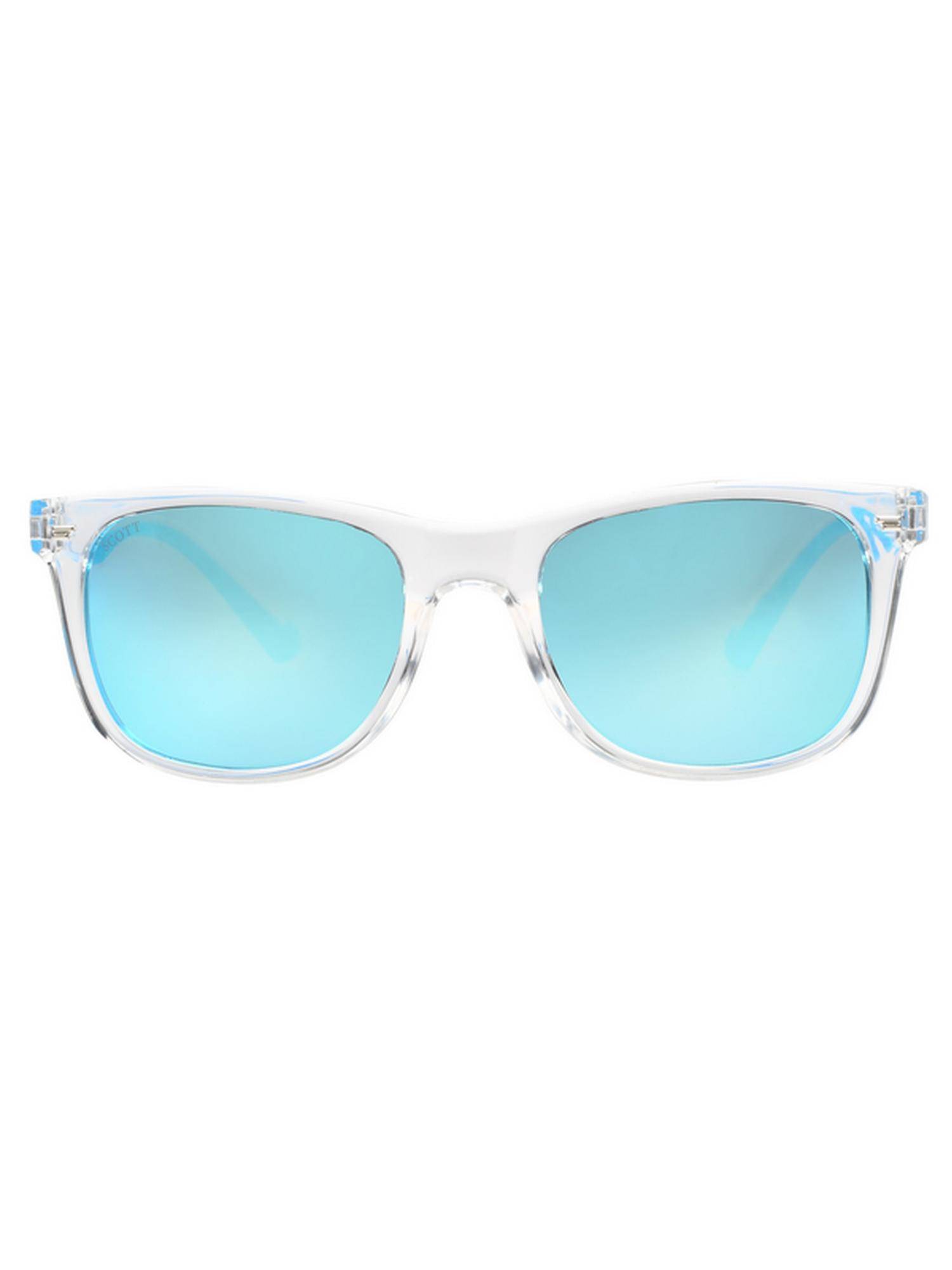 Scott Sunglasses Unisex UV Protected Square Blue Lens Sunglasses (54)