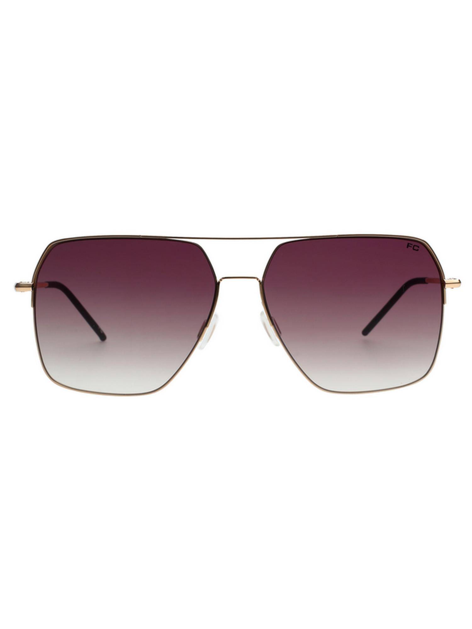 French Connection Men UV Protected Square Brown Lens Gradient Sunglasses (60)