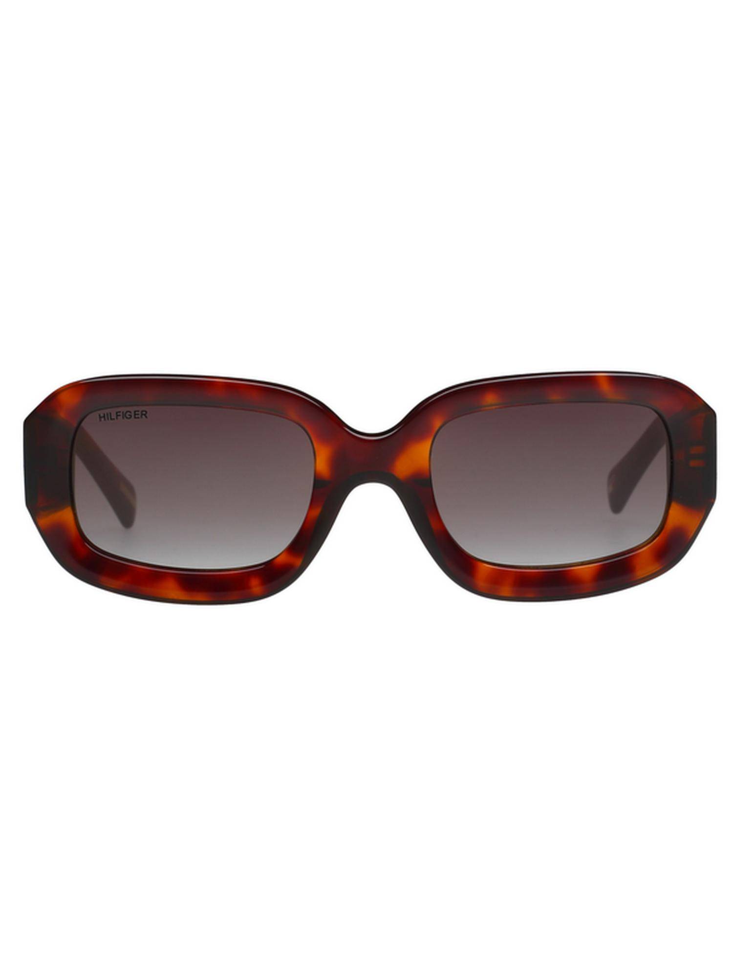 Tommy Hilfiger Women UV Protected Hexagon Brown Lens Gradient Sunglasses (50)